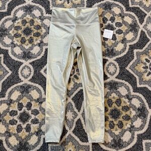 ATHLETA Elation Shine Tight Gold Metallic Leggings | Size XS